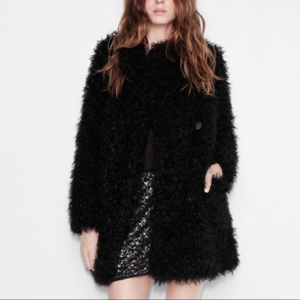 Zadig and Voltaire Faux Fur Jacket - XS